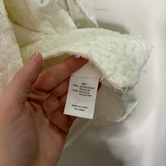 Revolve LPA kathy tweed dress in white - Picture 6 of 6